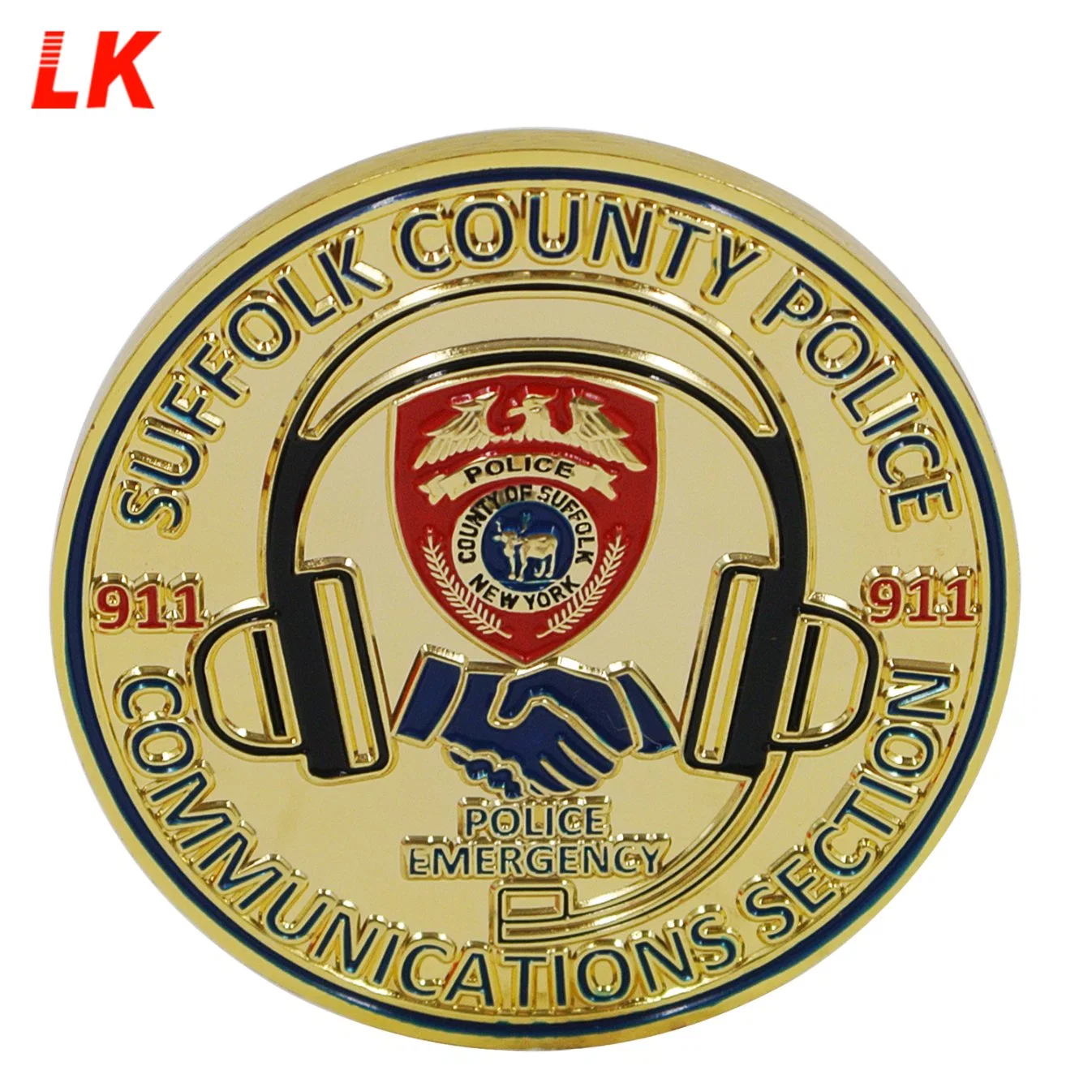 Custom Metal Gold Soft Enamel Die Casting Two Sides Challenge Coins