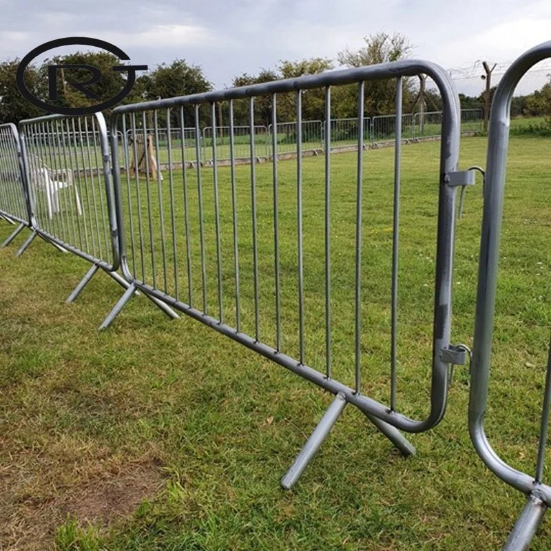 Barreras de acero pintadas: Coloridas barricadas de control de multitudes para Fence