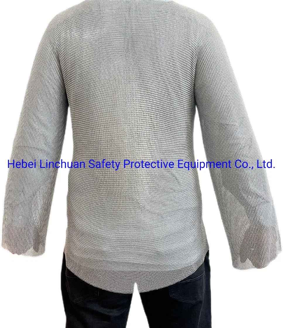 Costume Chainmail Shirt with Long Sleeve/Long Sleeved Steel Mesh Shirt /Long Sleeved Chainmail Tunic/Cosplay Clothes Chainmail Shirts and Chainmail Tunic