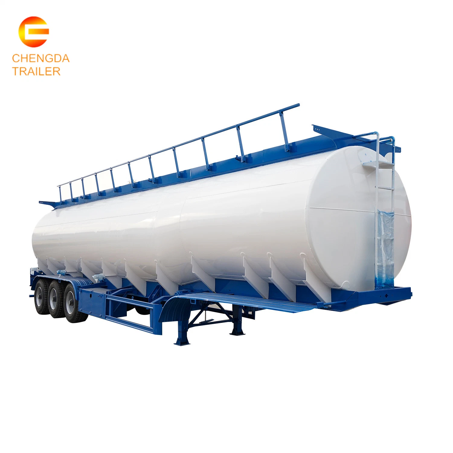 45 Cbm Capacity Oil Steel Tank Semi Trailer 2 or 3 Axles Oil Fuel Gasoline Tank for Sale