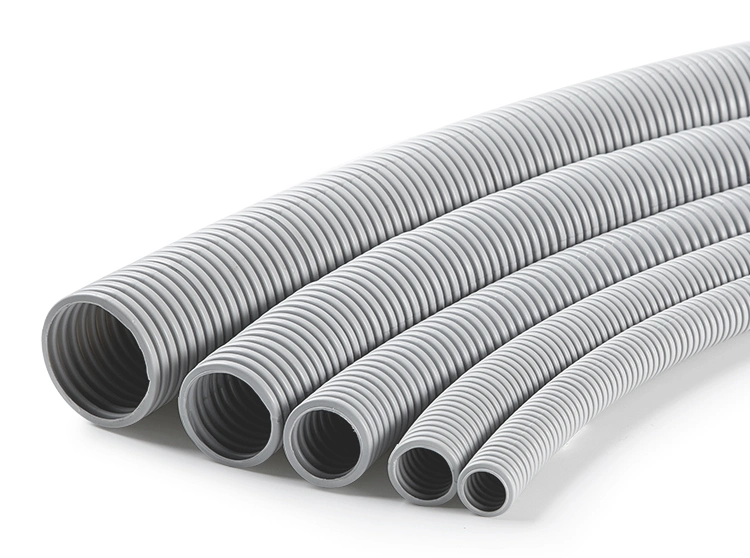 Custom Flexible Electrical PVC Outdoor Wire in Wall Corrugated Pipe Hose for Electrical Protection