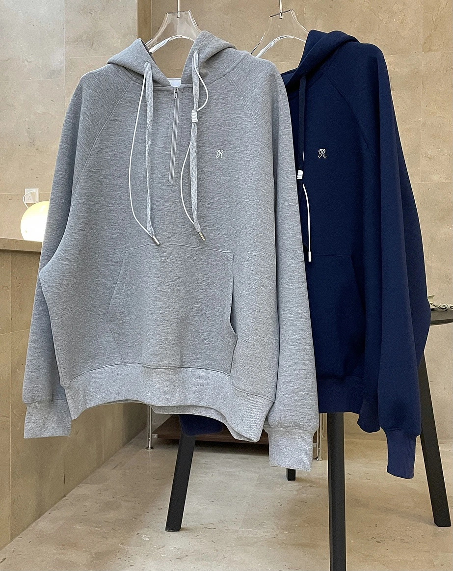 Sudadera con capucha de diseño especial cuello alto de cremallera Manga larga Casual cálido Sudaderas con capucha