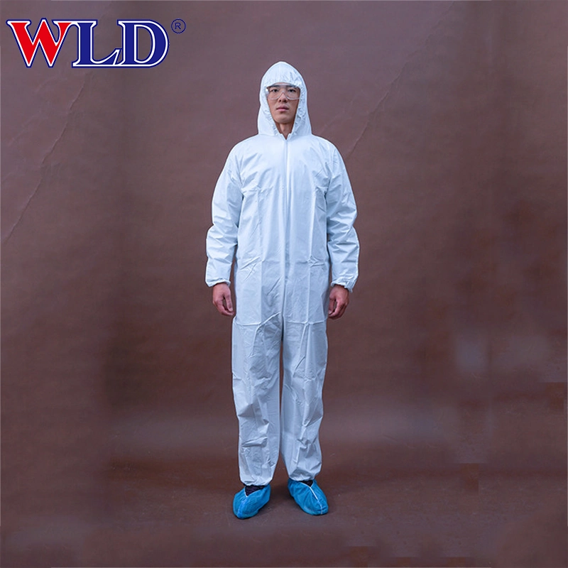 Safety Protective Food Industry Painting Waterproof Disposable Microporous Coverall