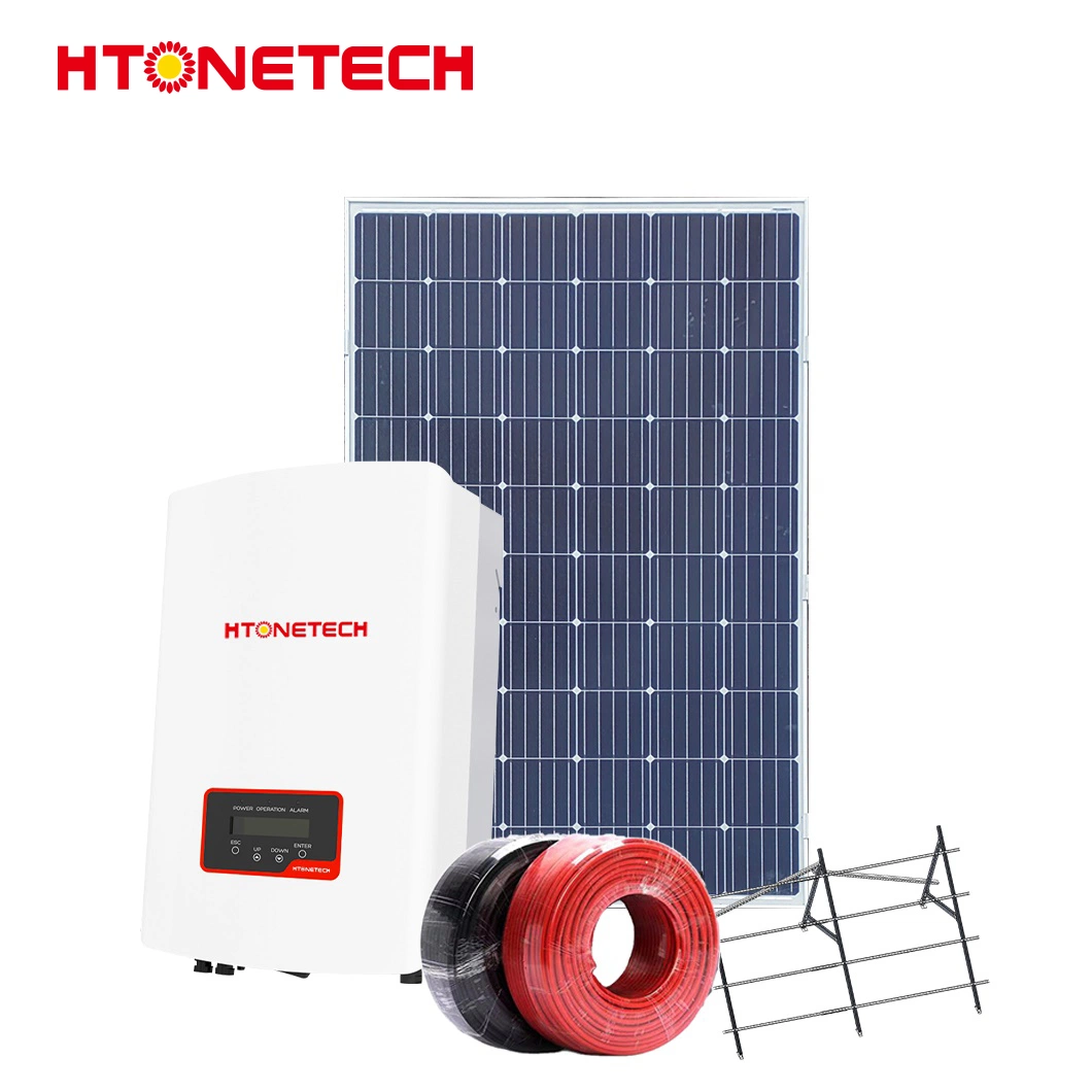 Htonetech on Grid off Grid Hybrid Inverter Solar Panel 455W China Manufacturers 5kwh 10kwh 15kwh 20kwh Home Solar Power on-Grid System