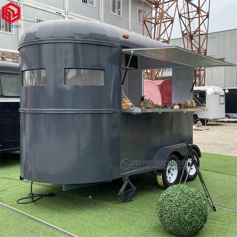 Belyoo New Design  Food Cart Trailer Mobile Horse Trailer