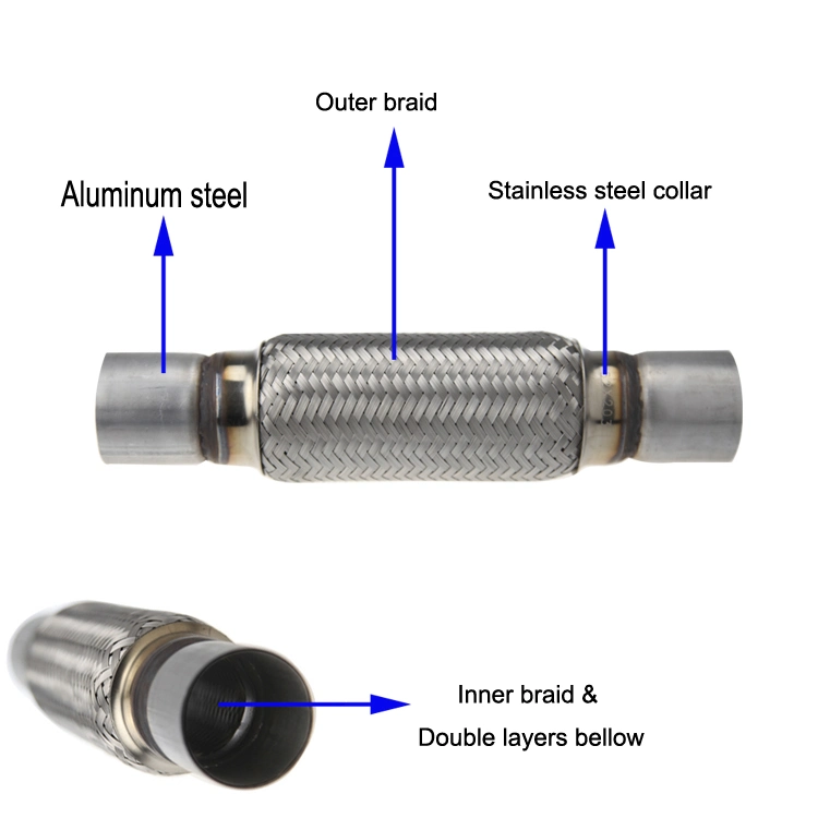 2*8*12 Inch with Nipple Exhaust Flexible Pipe