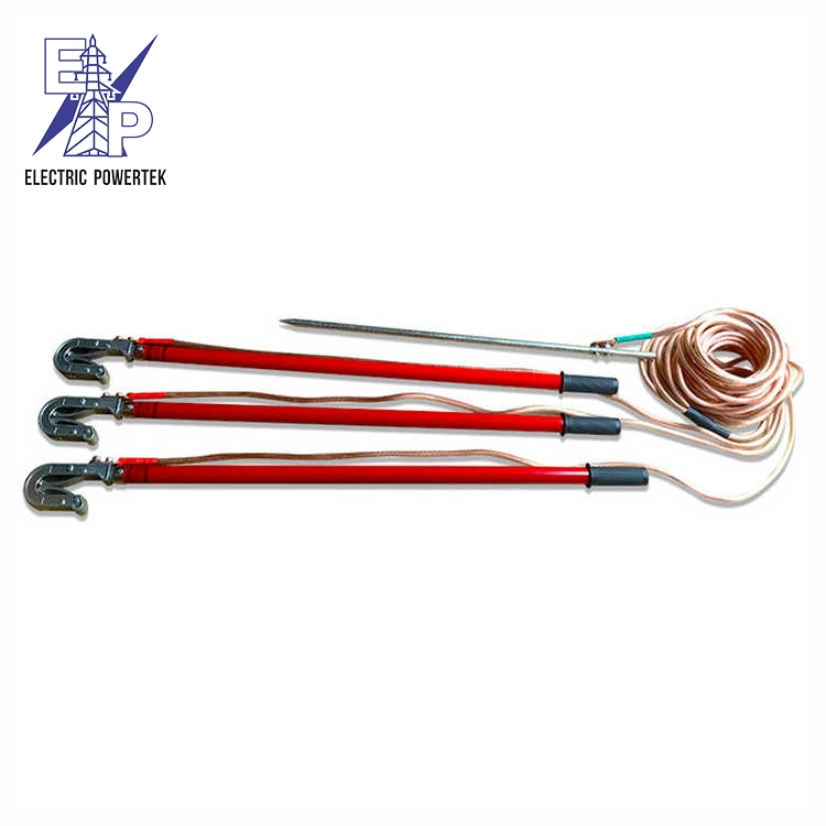 Electric Security Tool Earth Wire and Clamp Earthing Rod High Voltage Portable Grounding Equipment Set