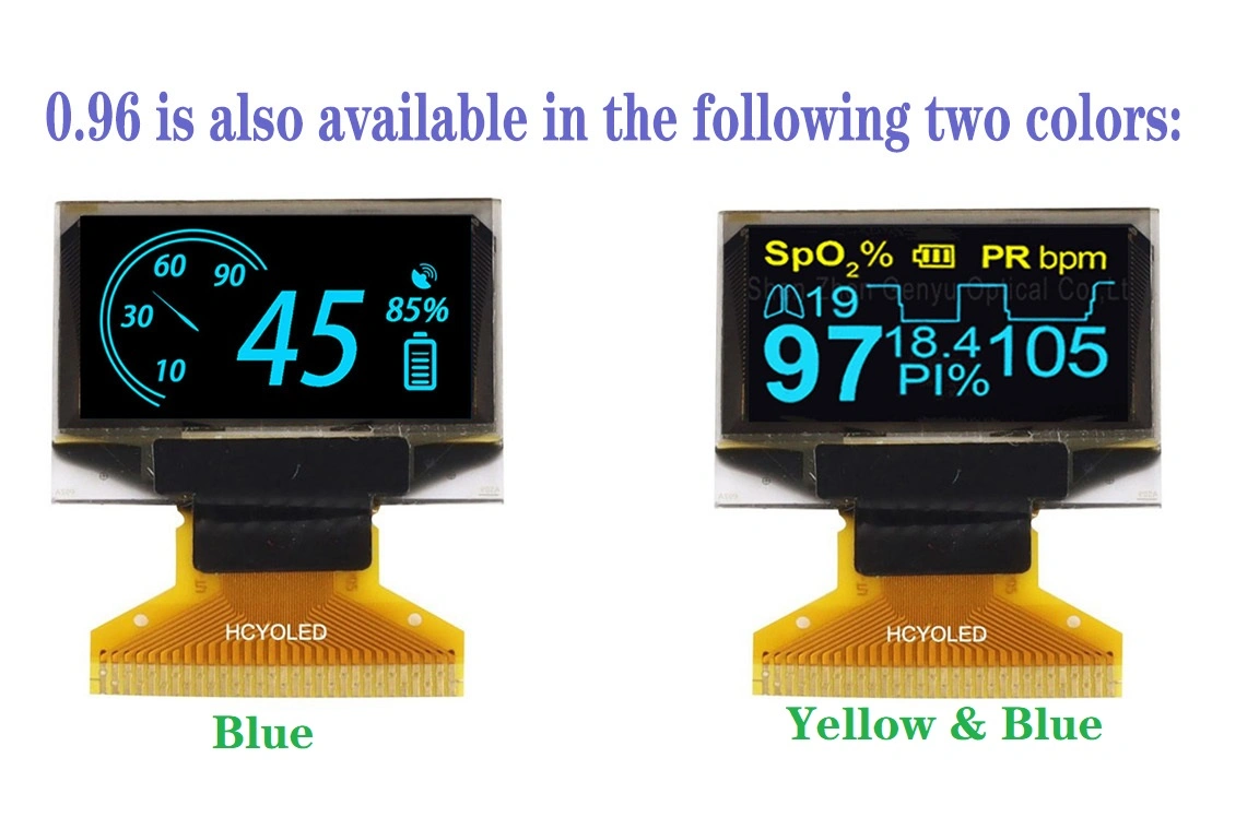 Painel OLED de temperatura alargada Micro visor OLED DE 128 X RESOLUÇÃO AMOLED Fábrica de Display