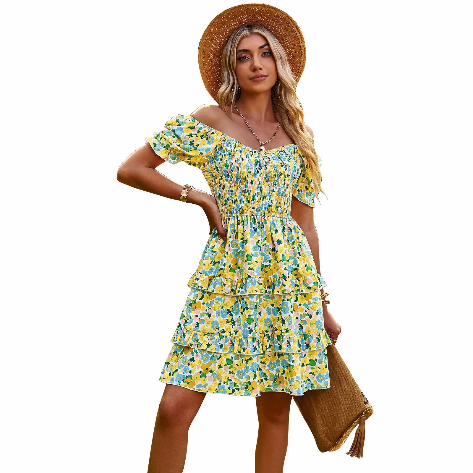 Customized Apparel Ladies Fashion Dress Women Clothing