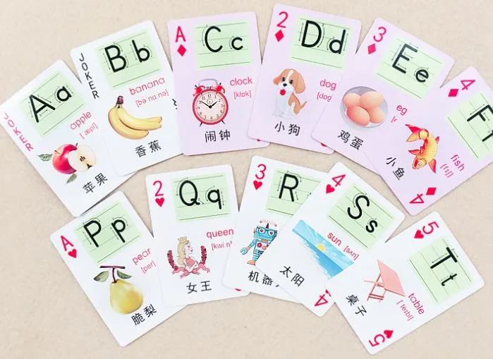 Custom High quality/High cost performance  Learning Play Cards