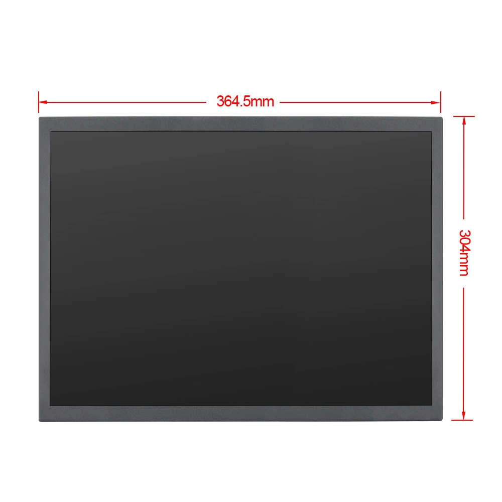 Boîtier métallique de 17 pouces ordinateur Écran LCD avec moniteur VGA/HDMI/AV/BNC/entrée USB