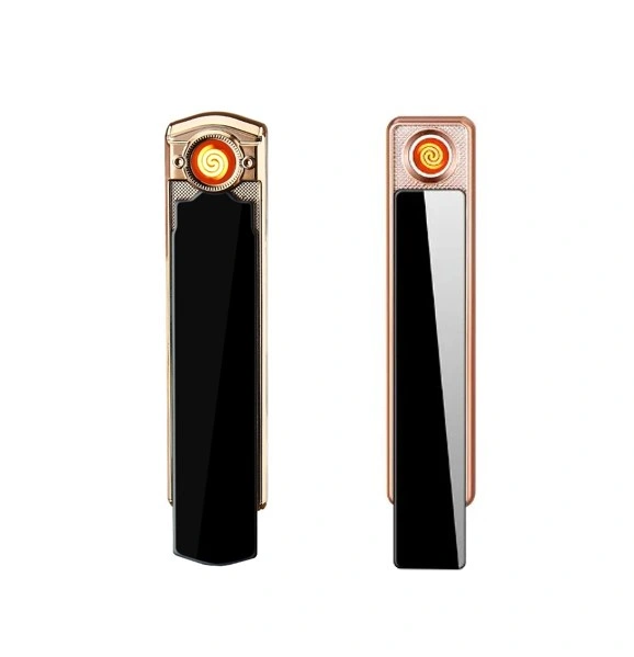 Hot Selling Flameless Rechargeable USB Electronic USB Cigarette Lighter Windproof Electric Lighters for Smoke Shop