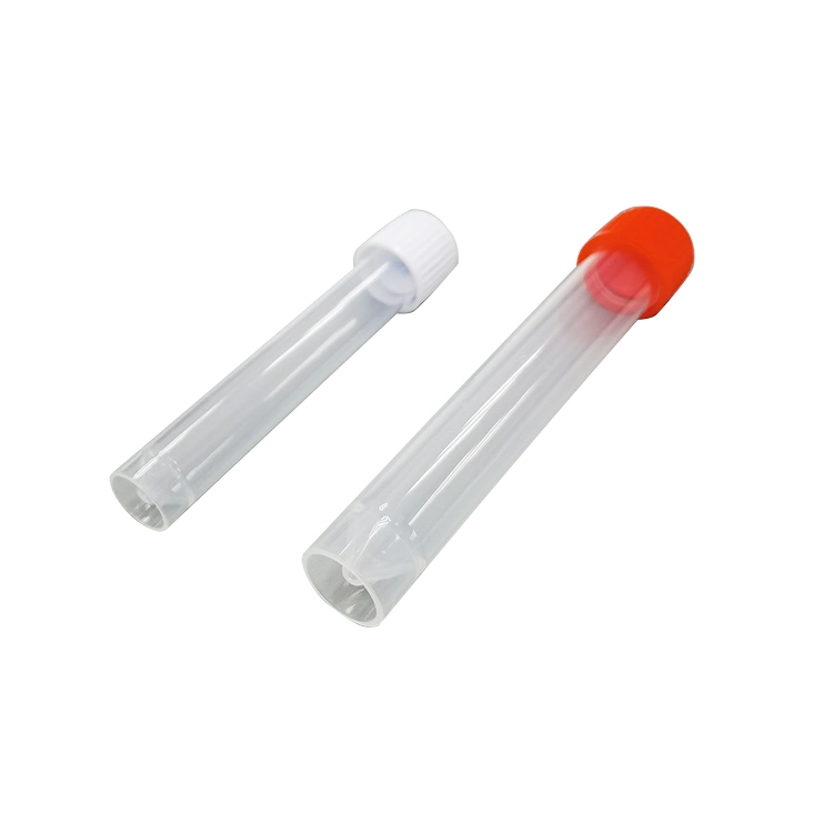10ml Conica rojo de plástico de la parte inferior del tubo de ensayo para el uso de laboratorio