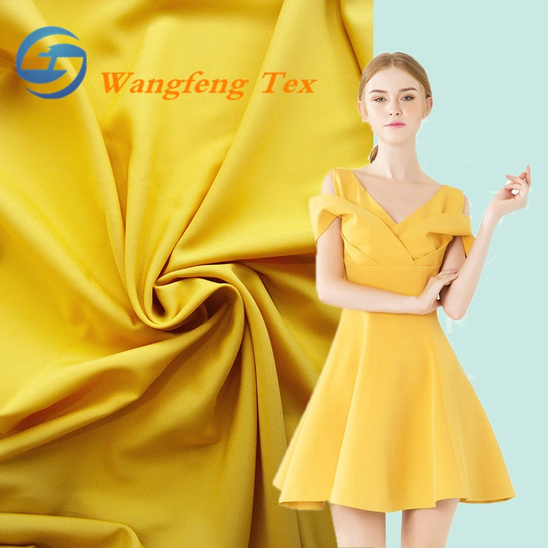 Venda por grosso de têxteis preço barato 50d/75D/100d 100% poliéster Mecânica Spandex tecido stretch para vestuário