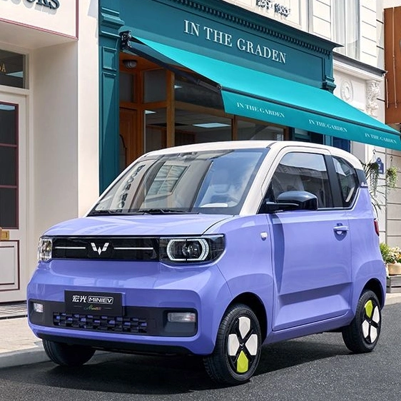 High Performance Electric Car Miniev Macaron EV 20kw Wheel Battery Car with 100km/H Speed