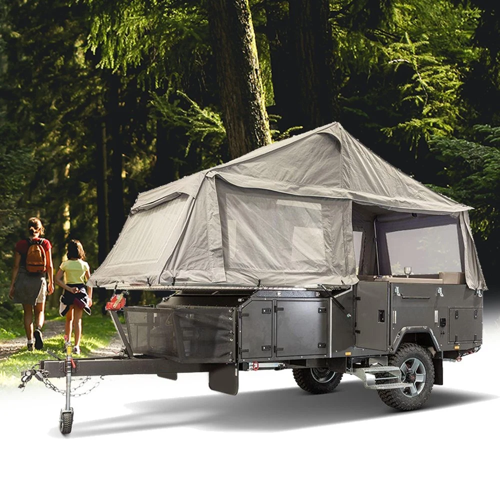 Ecocampor 4X4 off-Road Aluminium Rear Folding Camper Travel Trailers for Sale