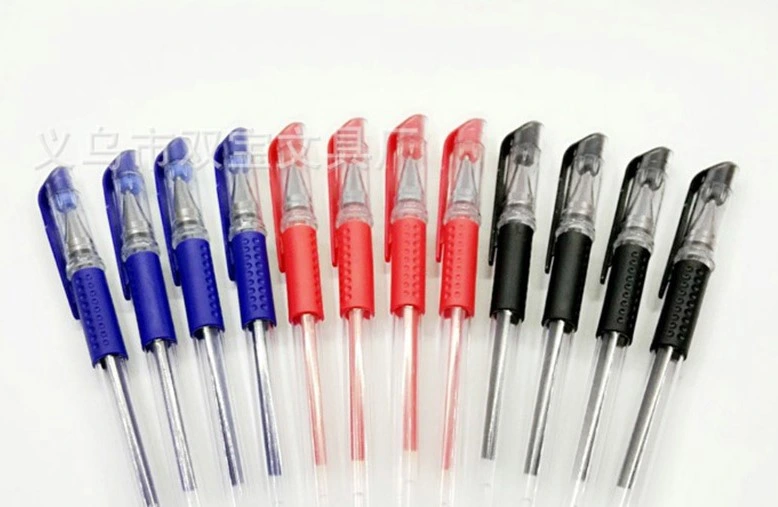 Neutral Gel Pen Carbon Waterborne 0.5mm European Standard Pen Bullet Needle Office Signature Test Gel Pen