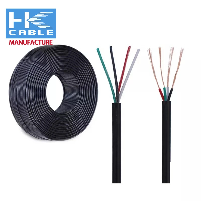 Computer Cables Awm 2464 Cable 22AWG 4 Core 300V UL2464 Communication Cable UL2464 PVC Jacket Multi Cores Conductor Shielded Wire Electrical Cable