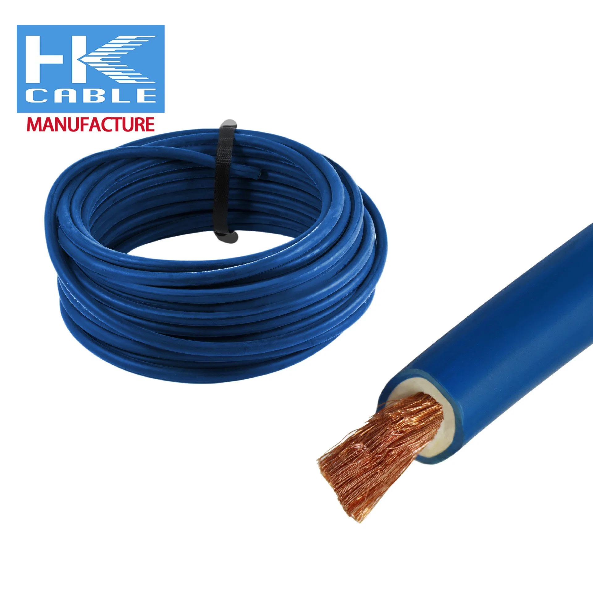 Conductor de cobre flexible Cable de soldadura de caucho de 16mm2 de 25mm2 de 35mm2 50mm2 de 70mm2 fabricado en Original Factory