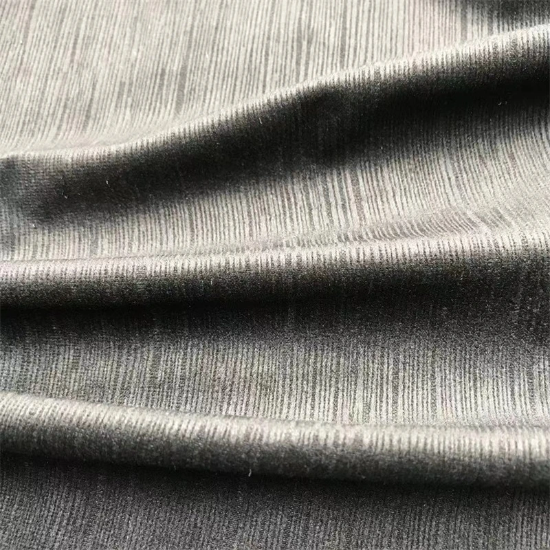 Yigao Textile 100%Polyester Meteor Bar Corduroy Fabric Knitted Garment Fabric