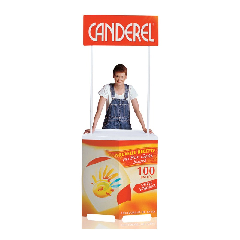 Foldable Pop up Portable Advertising Promotion Counter for Trade Show and Supermarket