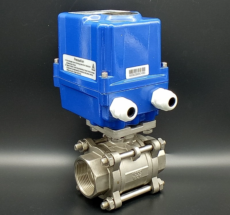 Motorized Ss Ball Valve 3PC Body