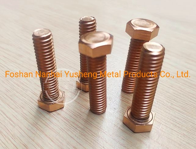 Los tornillos de bronce de silicio tornillos hexagonales DIN933 C65100 C65500