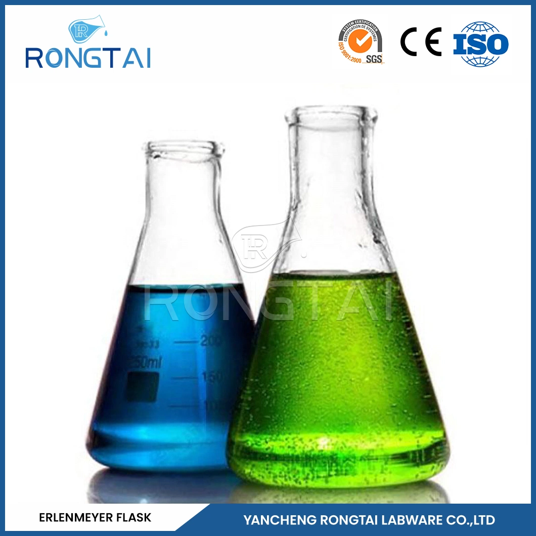 Rongtai Pyrex Erlenmeyer Flask Suppliers Erlenmeyer 200 Ml China Narrow Neck Conical Beaker