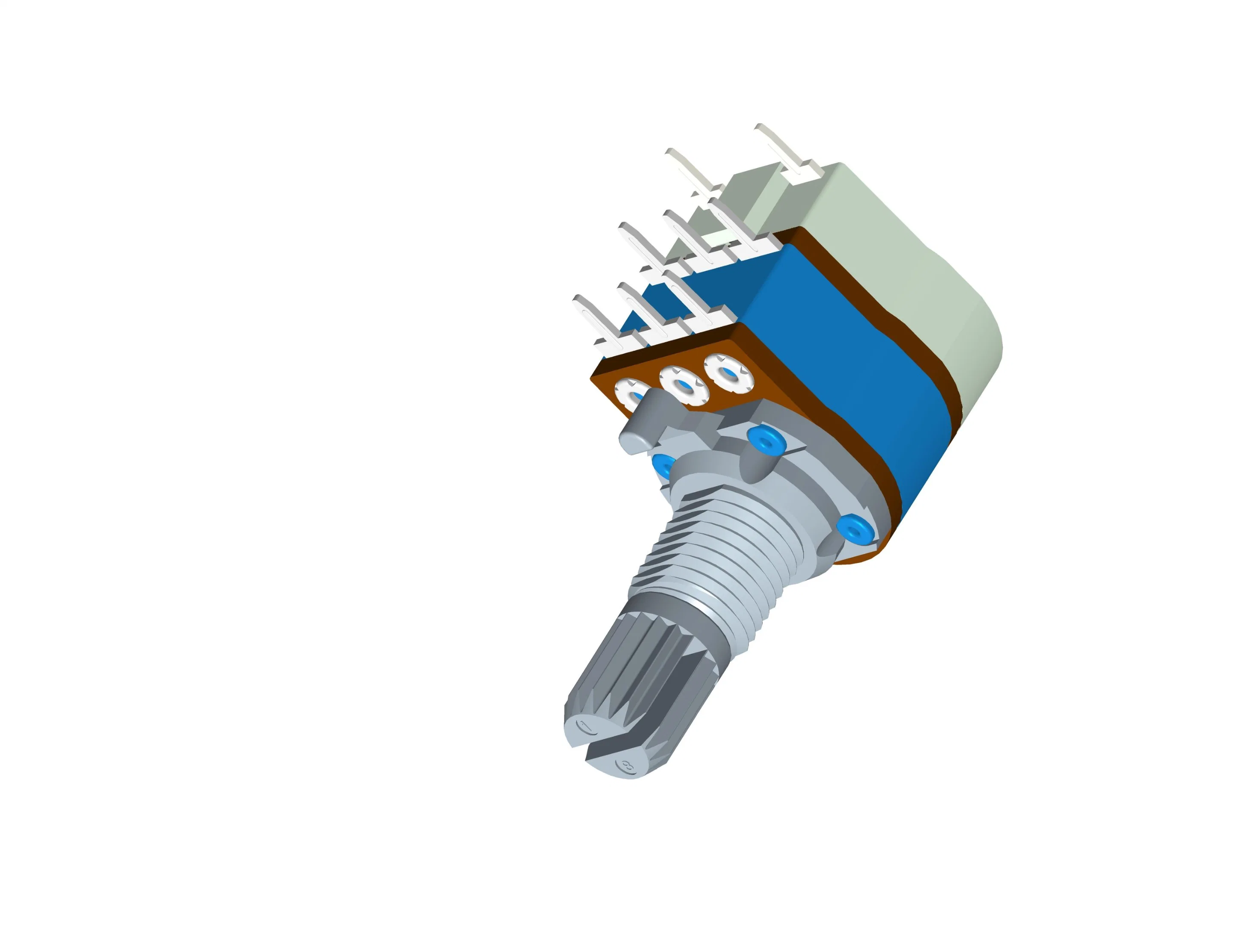 12mm gska RV123B100K Potentiomètre de commande de volume stéréo avec l'interrupteur, tolérance de résistance de 20 %