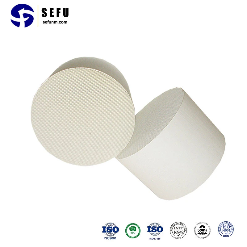 Sefu China Industrial Factory 101.6*101.6 400cpsi Cordierite Honeycomb Ceramic Substrate Automotive Catalytic Converter Twc Converter