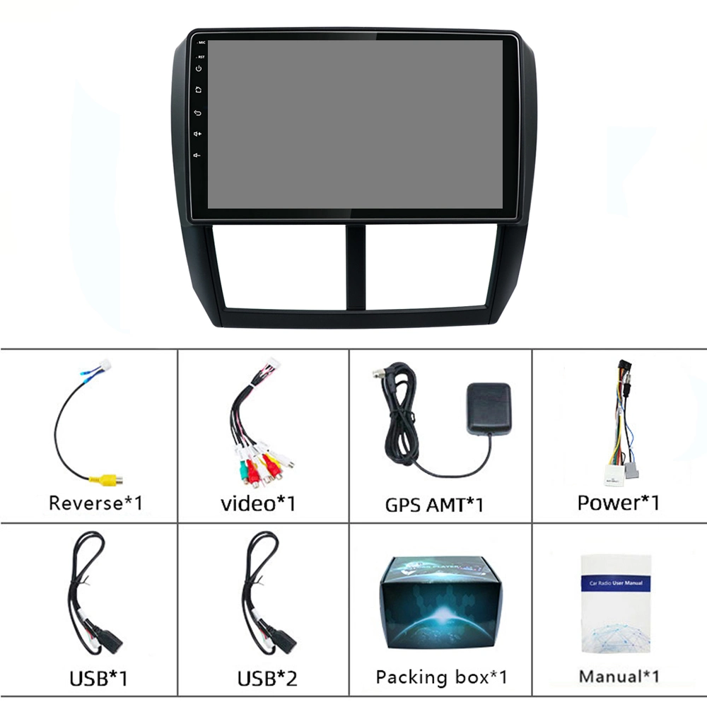 La pantalla táctil de navegación GPS, reproductor de DVD de coche Autoradio car el sistema de navegación multimedia para Subaru Forester 2008-2012