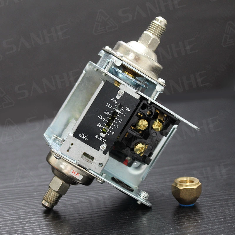 Auto Reset Dual Pressure Control Pressure Switch for Air Compressor Switch Refrigeration