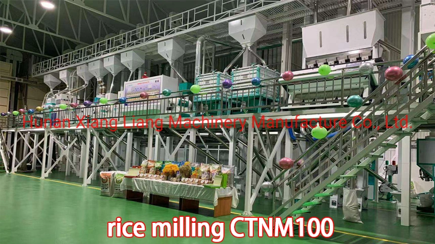 Toutes les boîtes en bois de marque Xiangliang farine machine ensemble complet riz Fraisage