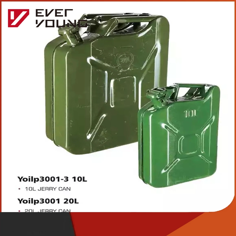 New Products Nato Style Gasoline Fuel Can 5/10/20 Liters Metal Gas Tank Steel Oil Can 5L 10L 20L Capacity Petrol Jerry Can