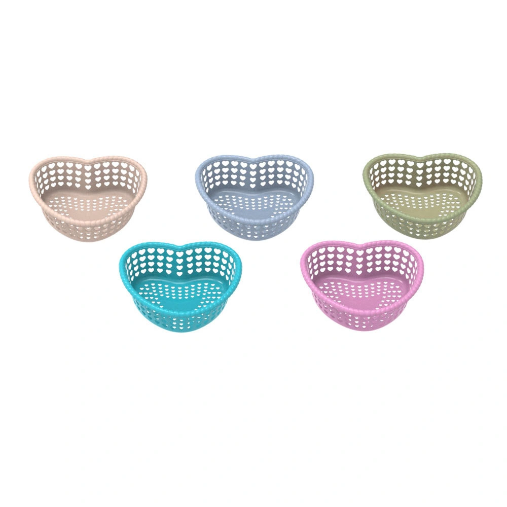 Kitchenware Heart Shape Plastic Fruit Basket Container Injection Mould