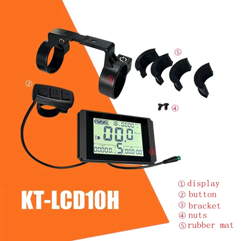 Elektrofahrrad Kt Display LCD10h 36V 48V Universal Display Geschwindigkeit Messgerät mit wasserdichtem Anschluss für E Scooter Umbausatz