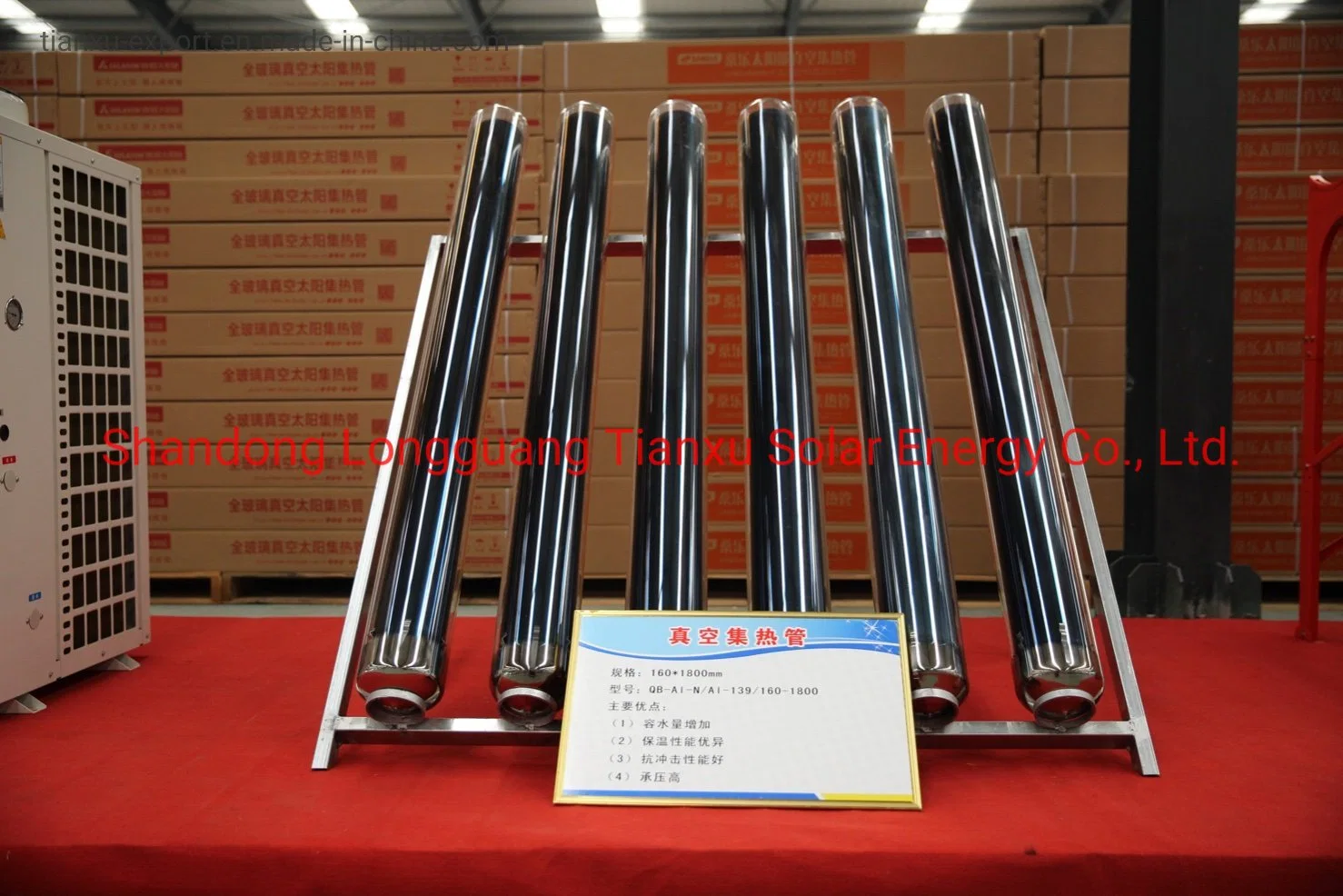Solar Water Heater Parts Evcuated Tube High Efficiency Solar Vacuum Glass Tube