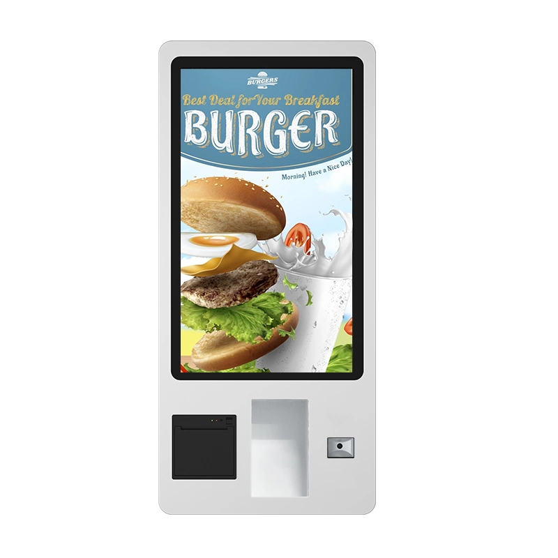 POS Terminal Holder 24" 27" 32" Mcdonald Kfc Restaurant Capacitive Touch Screen Payment Kiosks for Self Service