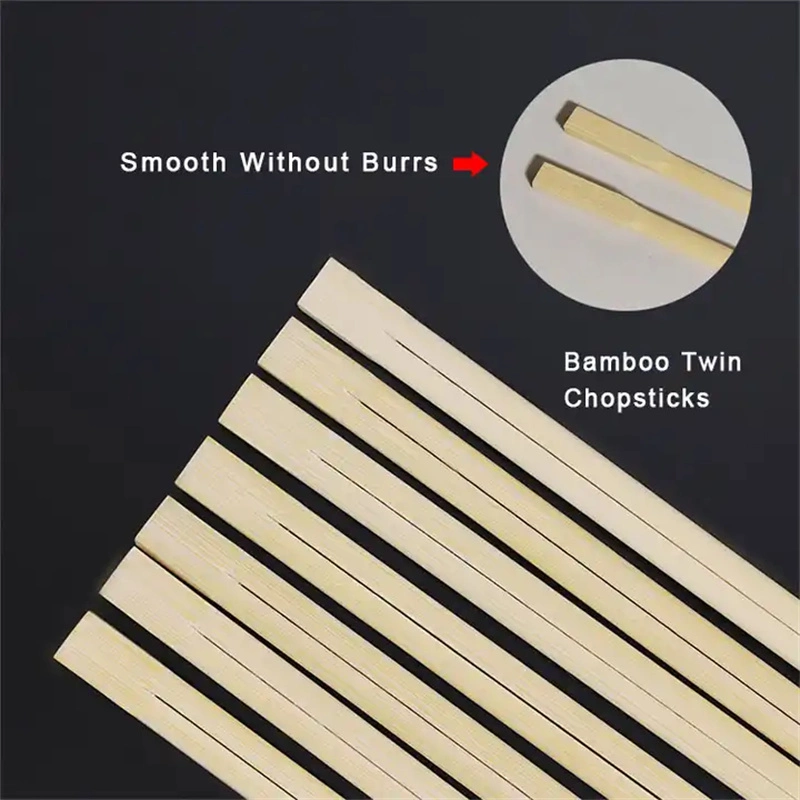 High quality/High cost performance  Custom Size Natural Paper Wrapped Disposable Twins Bamboo Chopsticks