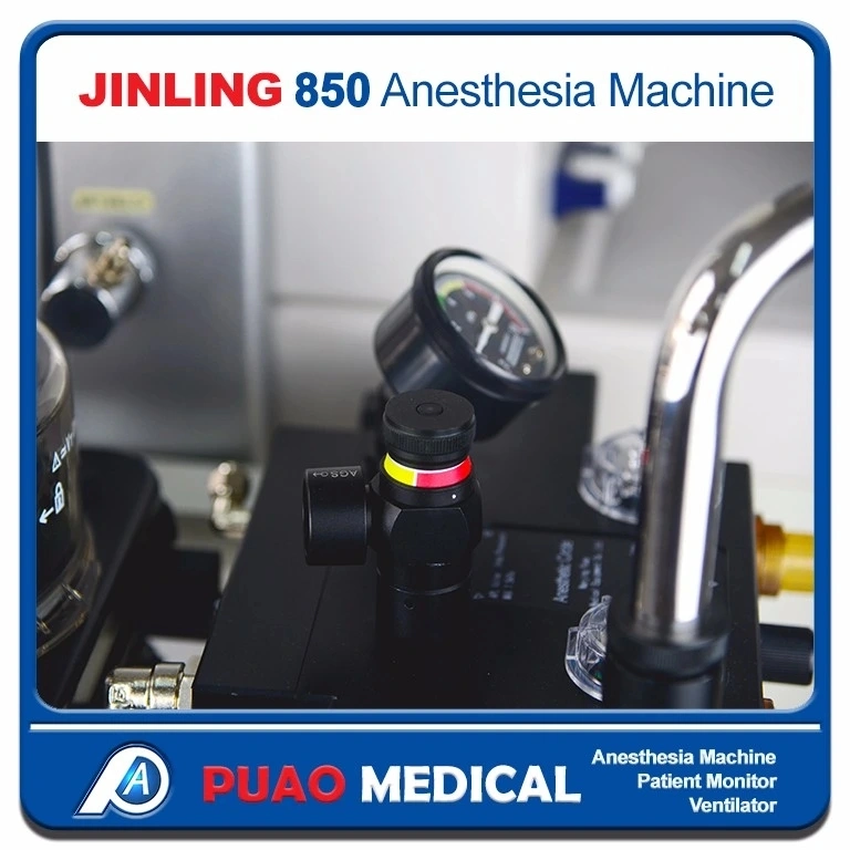 Puao Perlong Top Model Jinling-850 Adv. Anesthesia Ventilator Pcv Vcv CPAP