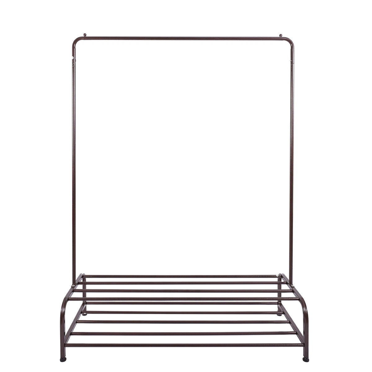 Clothes Hanging Shelf Garment Bags Shoes Metal Rack