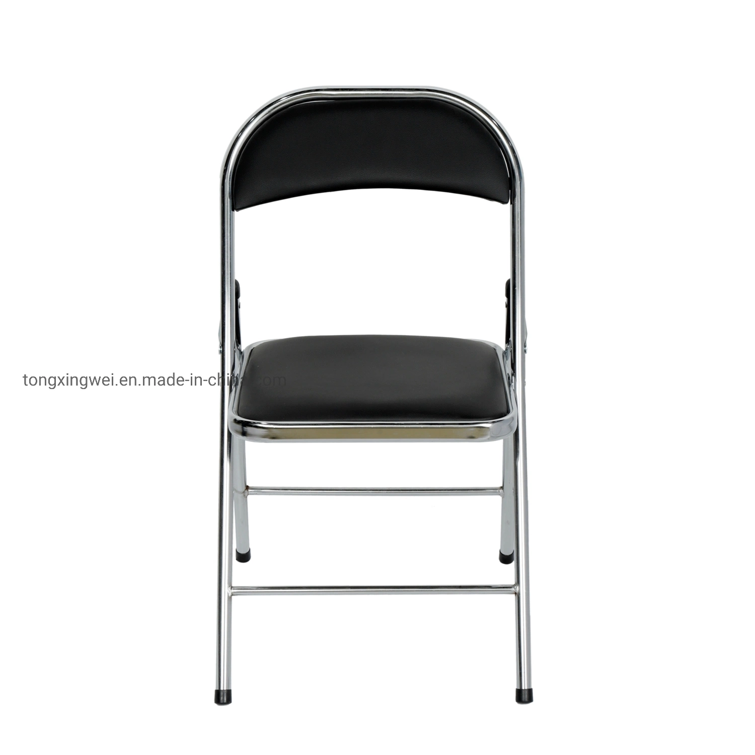 Steel Folding Chair with Cushioned Seat