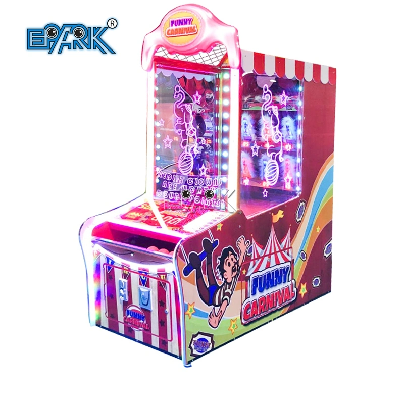 Funny Carnival Hit Clown Hitting Ball Redemption Arcade Game Machine