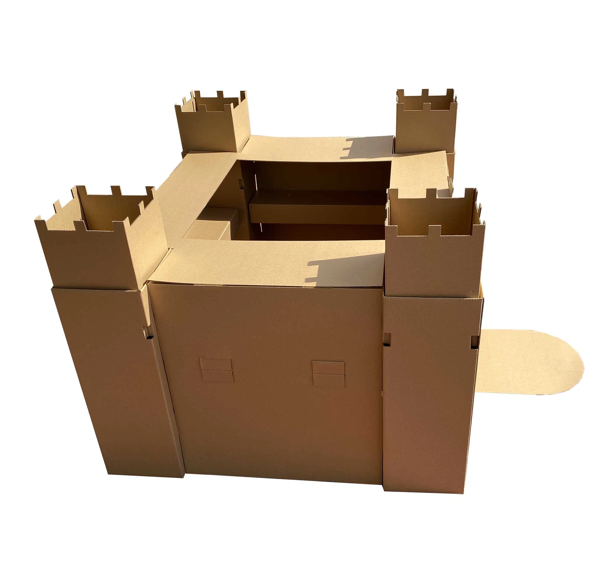 Terrain de jeux intérieur papier carton Kid Boîte en carton de jeu sécuritaire chambre