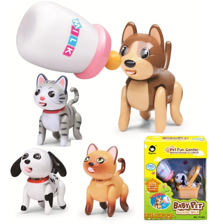 Elevadores eléctricos de Brinquedos Pet Detecção Inteligente de sugar gato e cão vaso lamber as crianças do ensino precoce Puzzle Pet Eletrônico