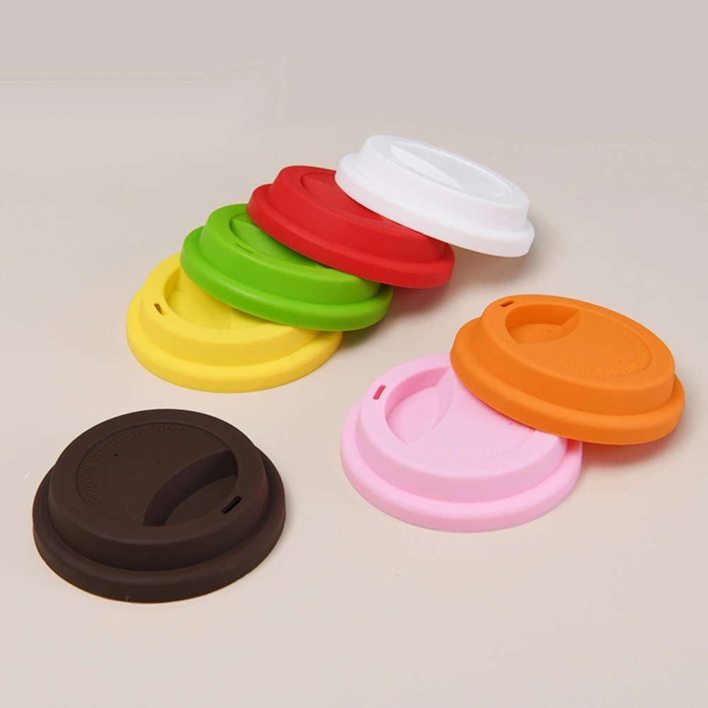 Couvercle en silicone étanche anti-poussière Cup logo personnalisé réutilisables en silicone tasse à café de voyage des couvercles