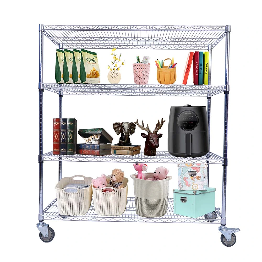 Heavy Duty 1200lbs Adjustable Metal Steel Wire Storage Rack