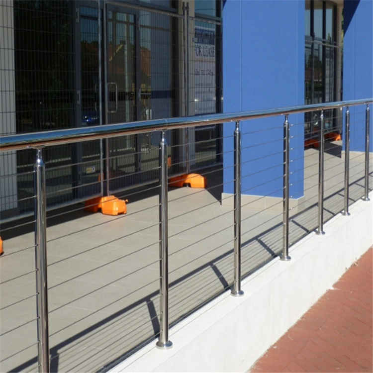 Stainless Steel Handrail Design Balcony Wire Cable Railing Stair Balustrade Garden Fence