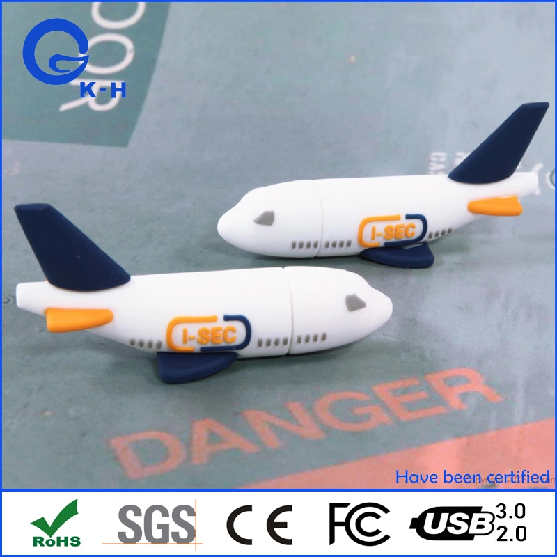 PVC Air Company Airplane Aircraft Shape USB Flash Pendrive 2GB 4GB 8GB