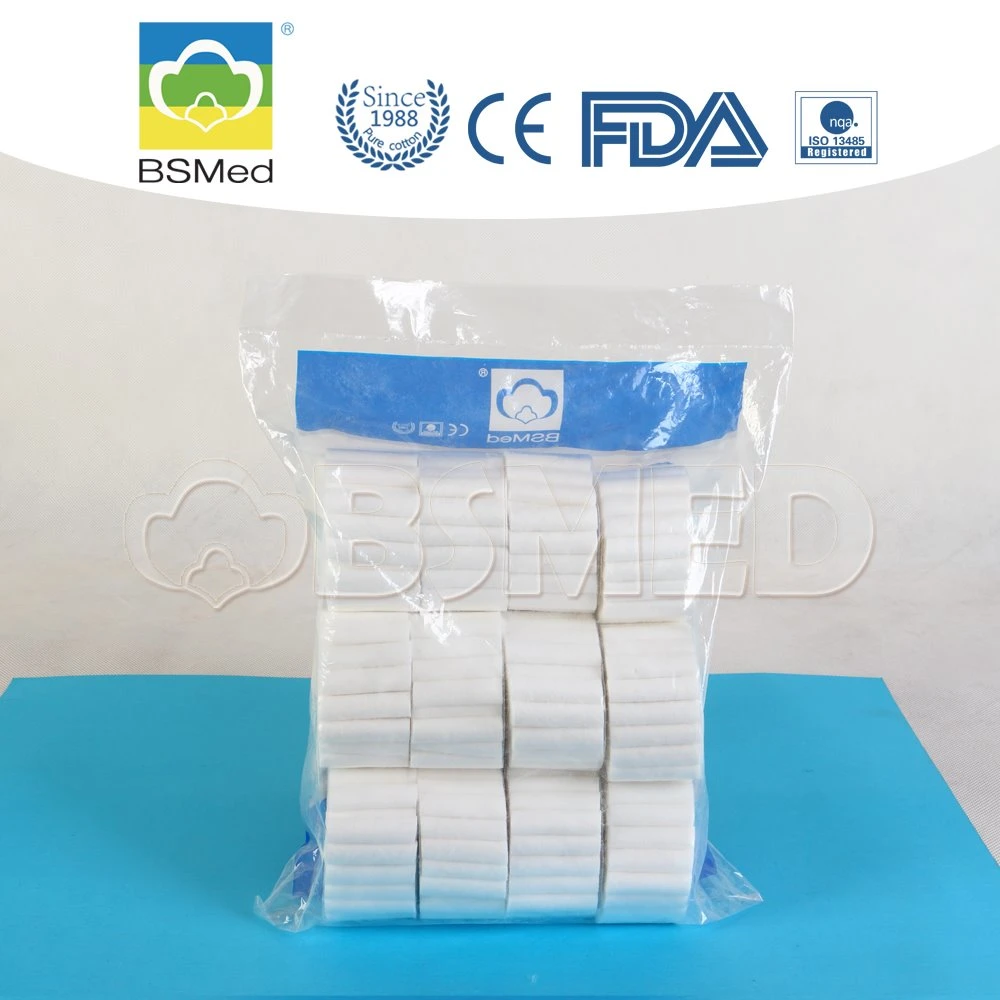 OEM Absorbent Medical Supply Disposable Products Dental Cotton Rolls
